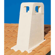 Sortie de toit PROVENCE hauteur spciale pour conduit PGI D80-130 -  enduire ocre - Sorties de toit - Couverture & Bardage - GEDIMAT