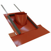 Embase brique 58  80% pour tuile universelle avec kit d'tanchit rouge - Sorties de toit - Couverture & Bardage - GEDIMAT