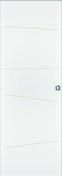 Porte coulissant alvolaire NOVA grave  peindre - 204 x 93 cm - serrure  condamnation - Portes d'intrieur - Menuiserie & Amnagement - GEDIMAT