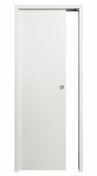 Porte coulissante pleine BERING dcor blanc - 204 x 93 cm - tire-doigt - Portes d'intrieur - Menuiserie & Amnagement - GEDIMAT