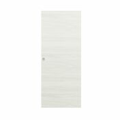 Porte coulissante pleine BERING dcor chne blanc - 204 x 73 cm - serrure  condamnation - Portes d'intrieur - Menuiserie & Amnagement - GEDIMAT
