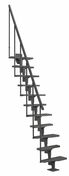 Escalier contemporains ATLANTA gris anthracite marches multiplex - Escaliers - Menuiserie & Amnagement - GEDIMAT