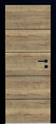 Bloc-porte isolant COME dcor chne authentique hui.72  110 cm - 204 x 83 cm - droit poussant - Portes d'intrieur - Menuiserie & Amnagement - GEDIMAT