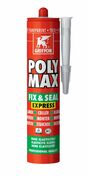 Colle et Mastic de montage POLY MAX FIX&SEAL EXPRESS 300g - gris transparent - Mastics - Peinture & Droguerie - GEDIMAT