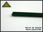 Barre de tension plastifi vert - 7 mm h.2,05 m - Grillages - Amnagements extrieurs - GEDIMAT