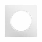 Plaque de finition 1 poste CASUAL EVO blanc pur - Modulaires - Botes - Electricit & Eclairage - GEDIMAT